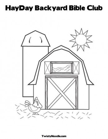 HayDay Backyard Bible Club Coloring Page from TwistyNoodle.com | Farm  preschool, Farm books, Farm theme preschool