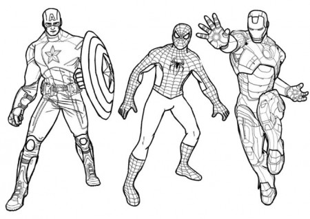 Free Printable Spiderman Ironman And Captain Americaloring Coloring For  Kids Spider Ideas Iron Spiderman Coloring Pages Coloring make your own test  puzzle maker timed addition drills math puzzle worksheets ks2 simple  multiplication