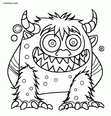 Monster coloring pages » Free ...
