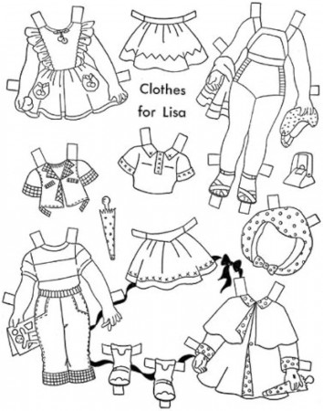 Coloring Paper Doll ...