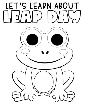 Printable Leap Day coloring page ...