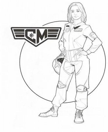 Print Captain Marvel coloring page - Download, Print or Color Online for  Free