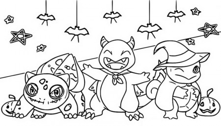 Coloring Pages Pokémon Halloween