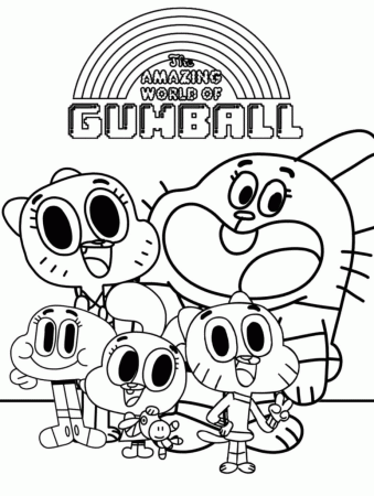 The Amazing World of Gumball Coloring Pages - Coloring Pages For Kids And  Adults