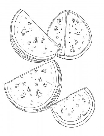 35 Incredible Watermelon Coloring Pages ...