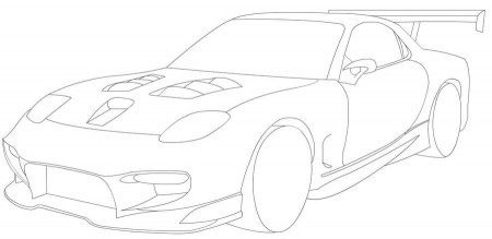 Coloring pages: Mazda, printable for kids & adults, free