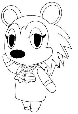 animal crossing coloring page 7 – Having fun with children