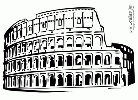 Roman Colosseum - Print Color Fun!