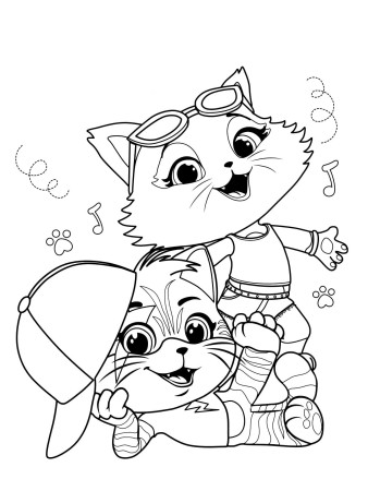 44 Cats Coloring Pages. Printable Coloring Pages for Kids