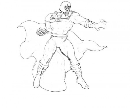 Magneto Coloring pages 
