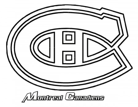 Hockey coloring pages | NHL logo coloring pages