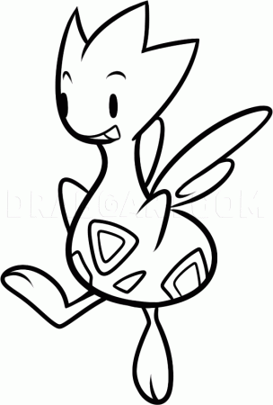 How to Draw Togetic, Coloring Page, Trace Drawing