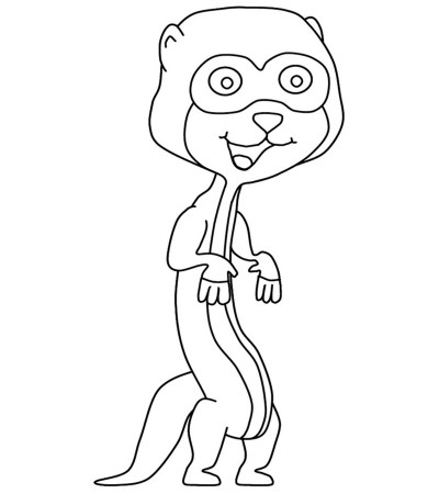 Top 10 Meerkat Coloring Pages