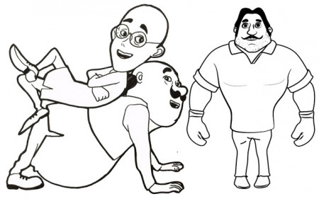 6 Fun Motu Patlu Coloring Pages for Kids - Coloring Pages