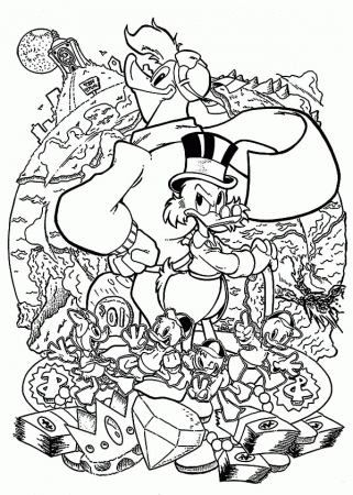 disney ducktales coloring pages - Clip Art Library