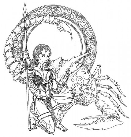 Art Therapy coloring page Astrology : Scorpio 13