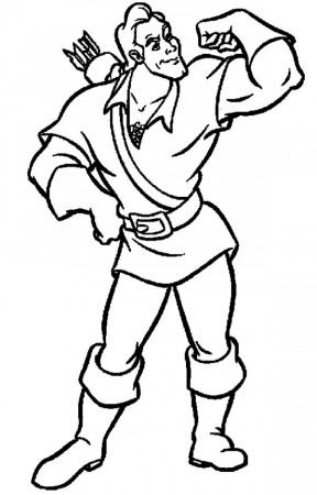 disney villain printable coloring pages - Gaston | Disney coloring ...