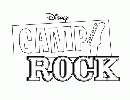 Camp Rock Coloring Pages Free