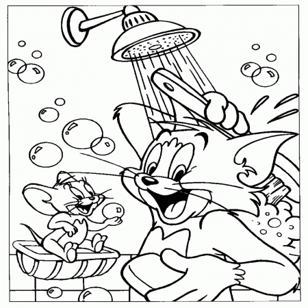 Tom And Jerry Coloring Pages Printable - High Quality Coloring Pages