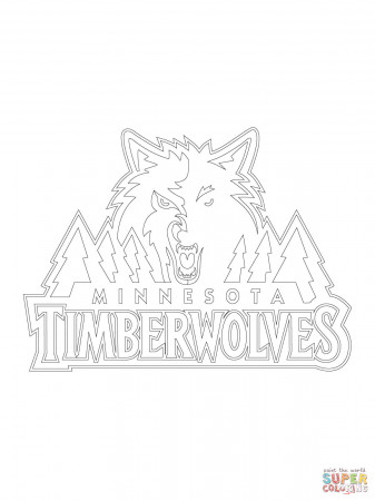 Minnesota Timberwolves Logo coloring page
