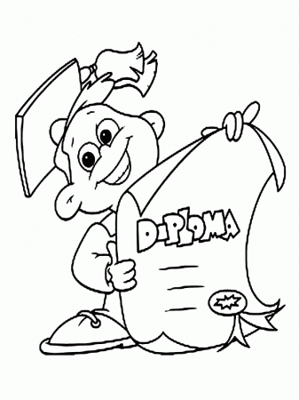 Coloring Pages For Kindergarten Graduation - Coloring