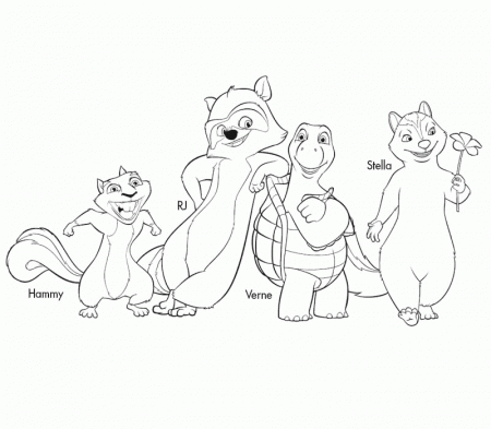 Over the Hedge - 999 Coloring Pages