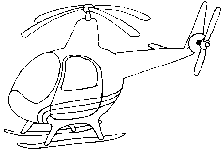 Coloring Page - Helicopter coloring pages 6