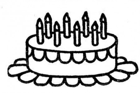 8 years birthday cake coloring pages | Coloring Pages