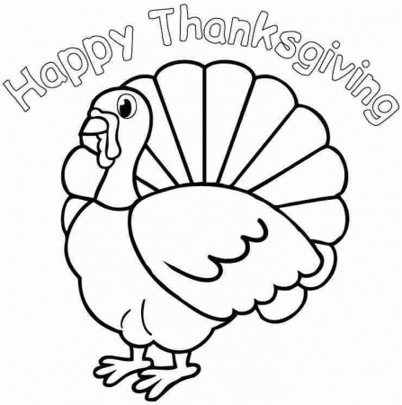 Thanksgiving Turkey Coloring Sheets Free For Little Kids - #