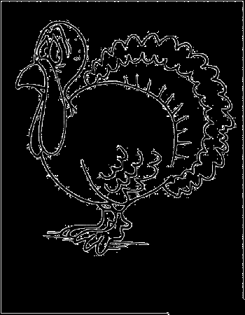 Funny Turkey Coloring Pages