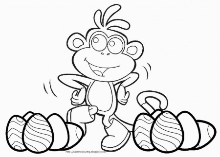 Monkey Coloring Pages For Kids Printable - Free Coloring Pages For 