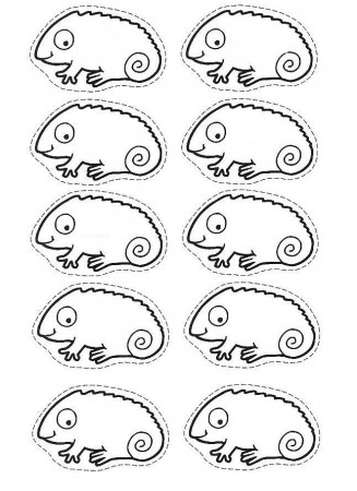 Leo Lionni Chameleon Coloring Page