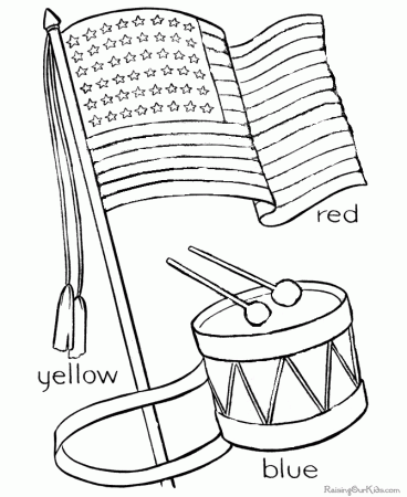 4th of July Coloring Page for Kid 007