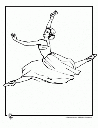 Ballerina Coloring Page | Free coloring pages