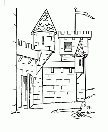castles and knights Colouring Pages (page 3)