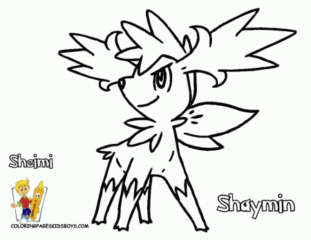 Yejbljiq Pokemon Shaymin Coloring Page Disney Pages Id 5975 130998 