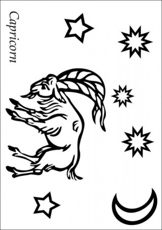 SIGNS of the ZODIAC coloring pages - Aries