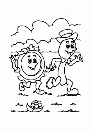 Preschool Coloring Pages Friends – Free Printable Coloring 