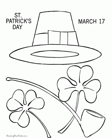 Printable Shamrock Coloring Pages