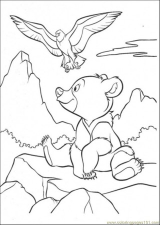 Coloring Pages Bear And Eagle Coloring Page (Birds > Eagle) - free 