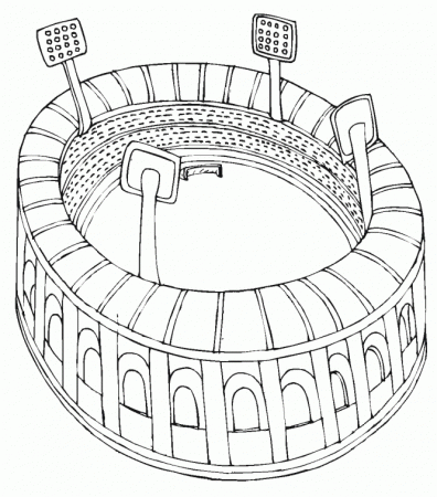 Football Stadium Coloring Pages - Football Coloring Pages 