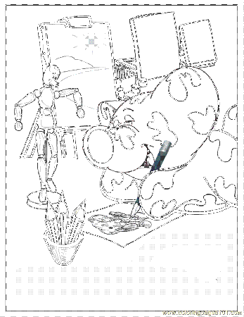 Coloring Pages 95 Icasso Coloring Page For Kids (Other > Painting 