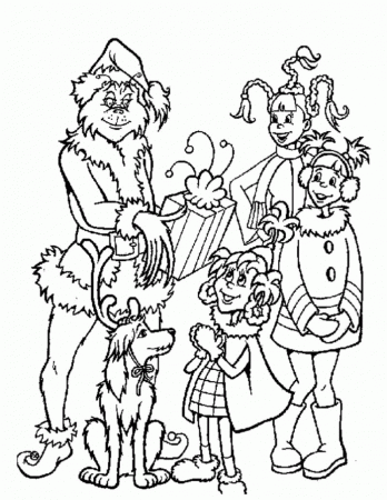 Grinch Coloring Page For Kids | 99coloring.com