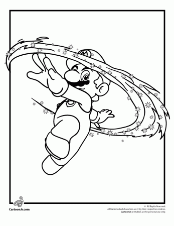 Mario Galaxy 2 Coloring Pages 262 | Free Printable Coloring Pages