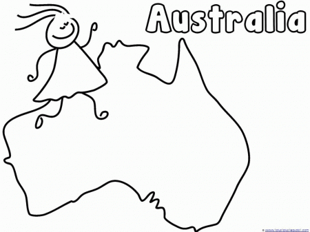 Australia continent Colouring Pages (page 2)