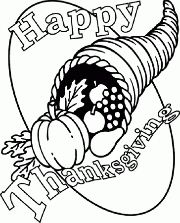 Happy Thanksgiving Coloring Pages - Free Printable Coloring Pages 