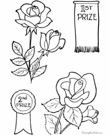 spring flower coloring pages or printable