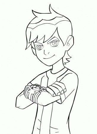 have a ballof of ben10 Colouring Pages