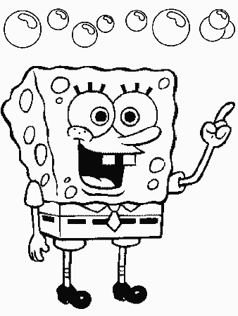 SpongeBob Colouring Page