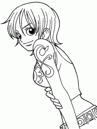Nami Coloring Pages - One Piece Coloring Pages - Coloring Pages For Kids  And Adults